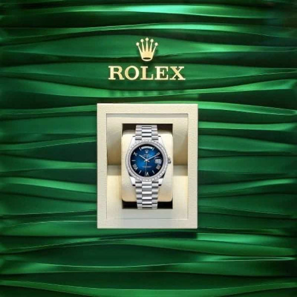 Rolexx Daydate Diamond Blue Ombre P