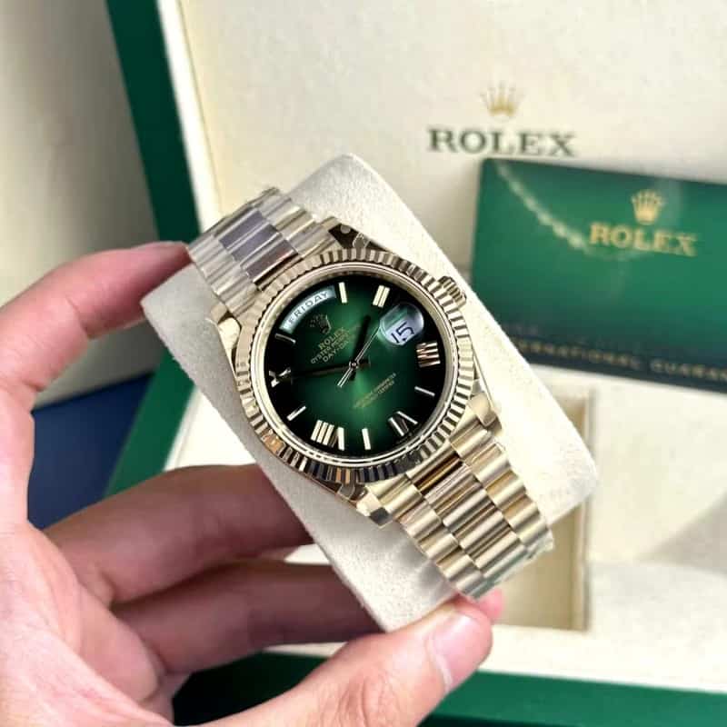 Rolexx DayDate Smoked Green ZR