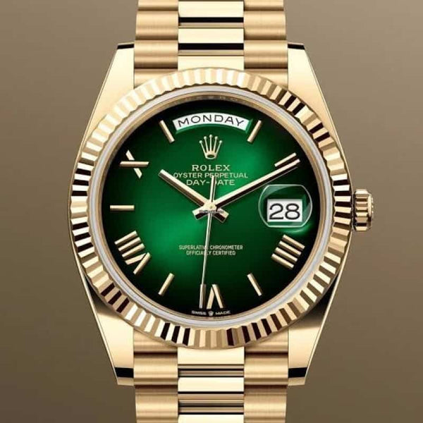 Rolexx DayDate Smoked Green ZR