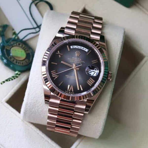 Rolexx DayDate Rose Gold Ombre ZR