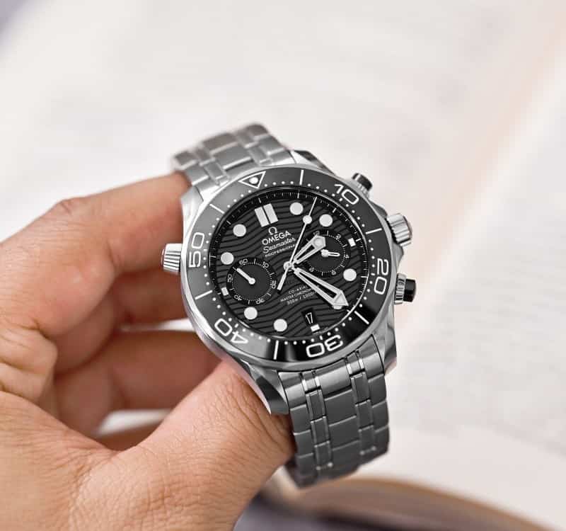 Omegaa Seamaster Chronograph Black
