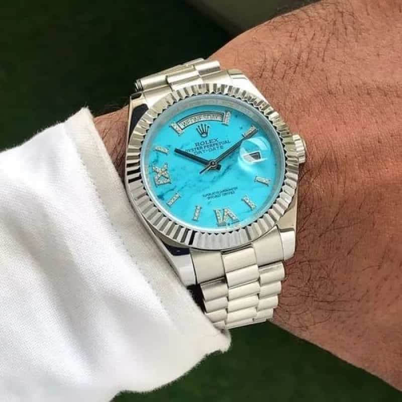 Rolexx DayDate Diamond Blue YZ