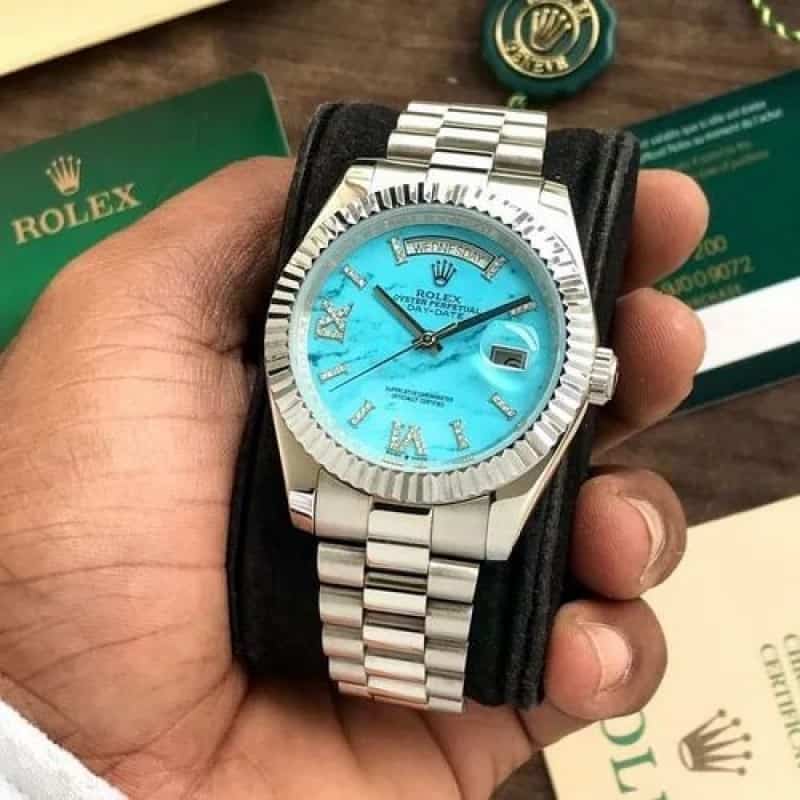 Rolexx DayDate Diamond Blue YZ