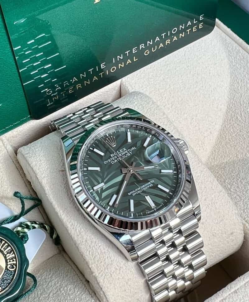 Rolexx DateJust Palm Olive YZ