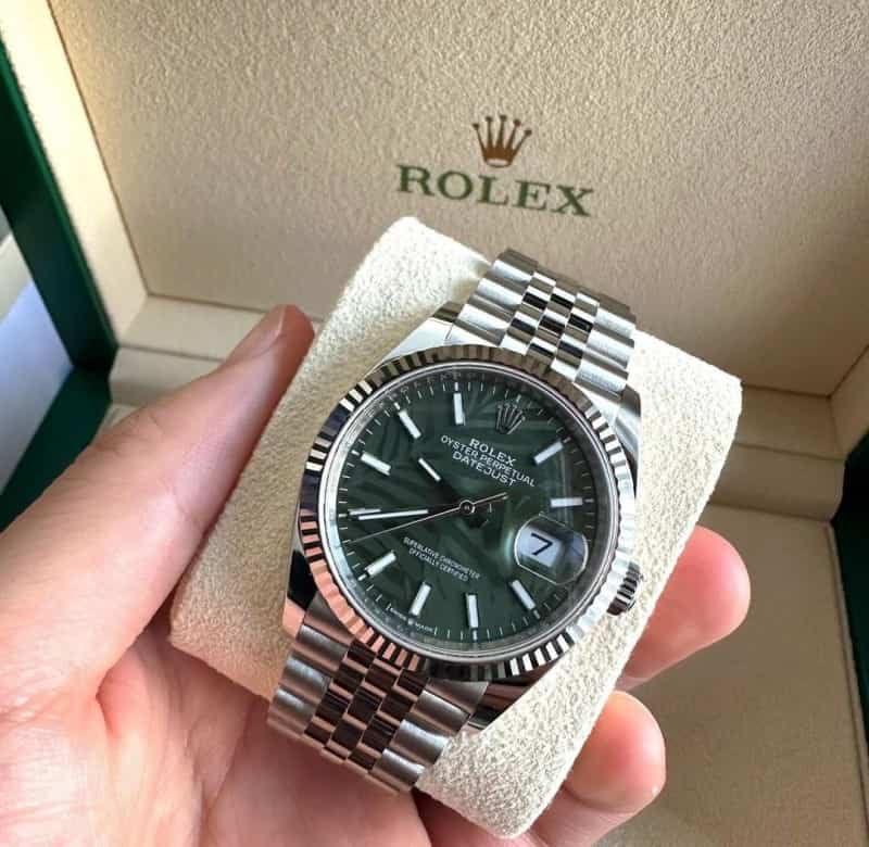 Rolexx DateJust Palm Olive YZ