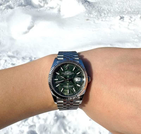 Rolexx DateJust Palm Olive YZ
