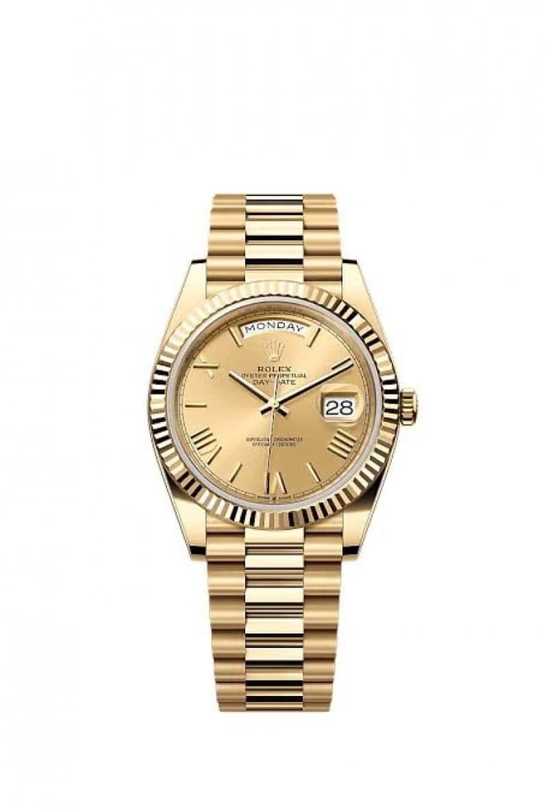 Rolexx daydate gold zr