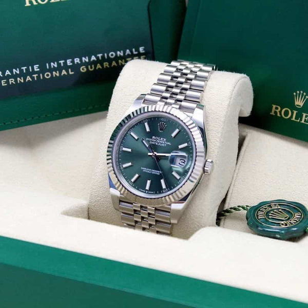 Rolexx datejust green zr