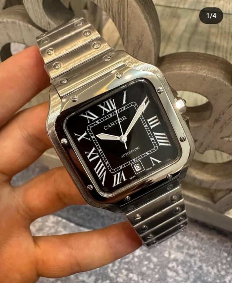 CARTIER SANTOS AUTOMATIC BLACK
