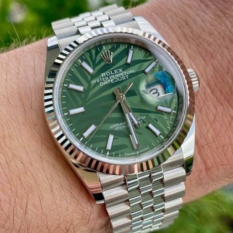 Rolex Datejust Palm Olive ZR