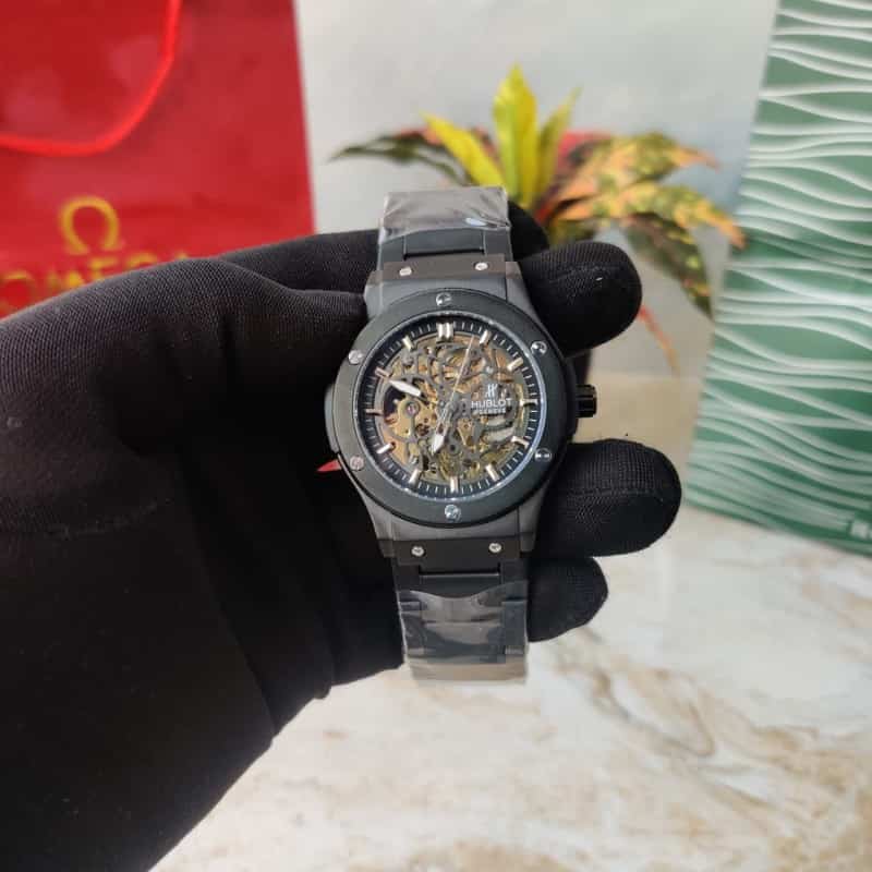 Hublot Skeleton Automatic Black