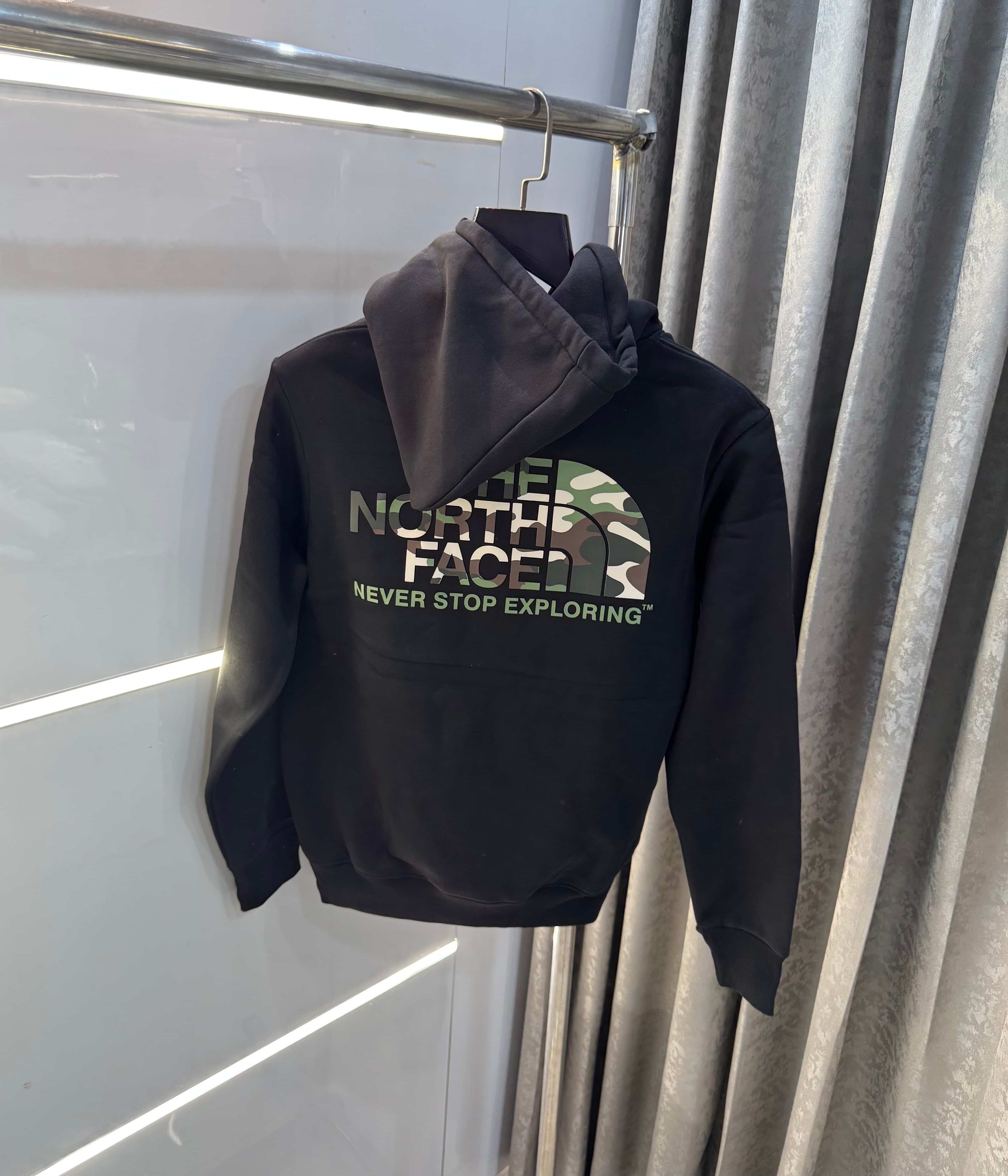 The  North Face Black Printed Imported Hoodie