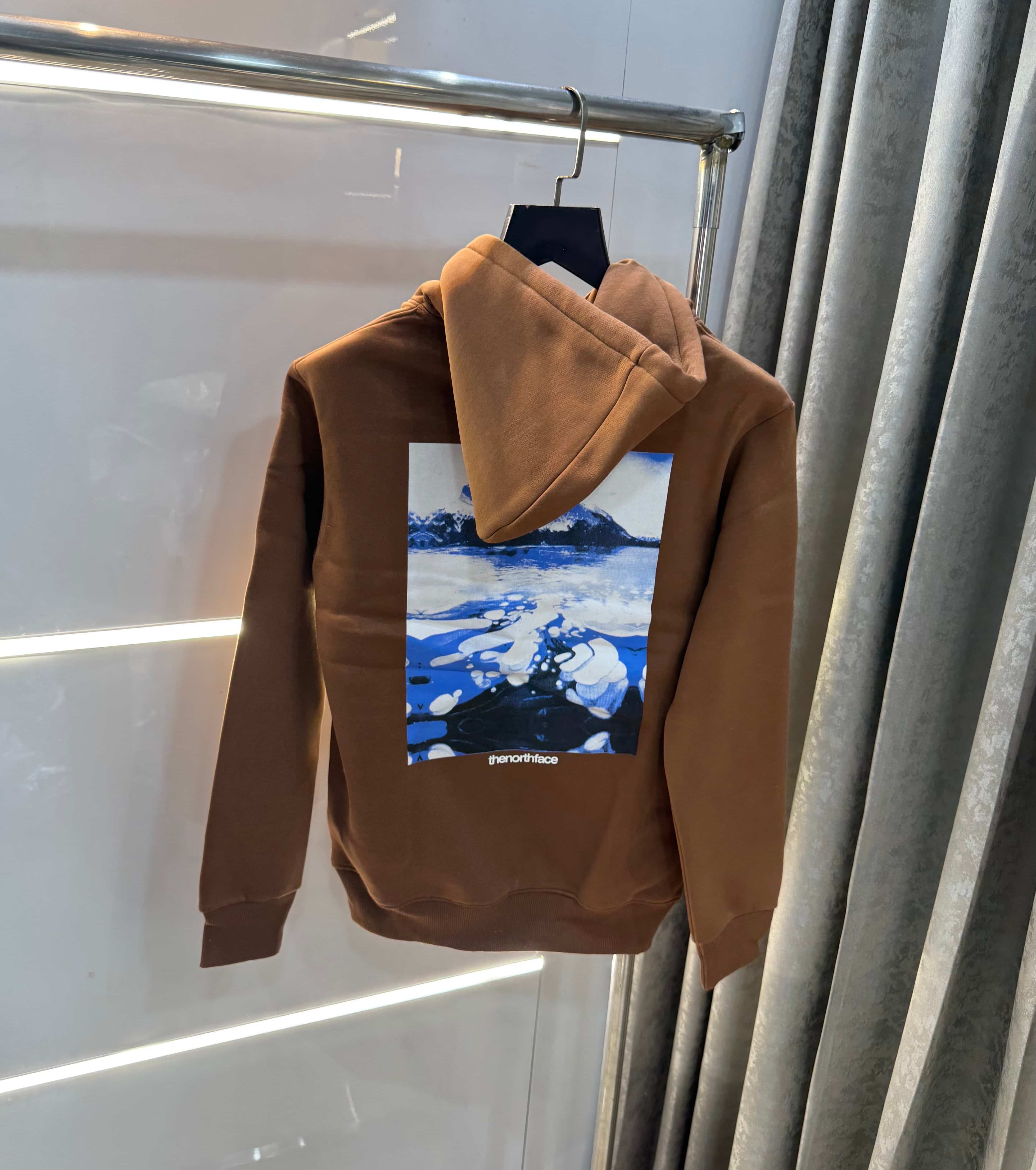 The  North Face Brown Printed Imported Hoodie Main image