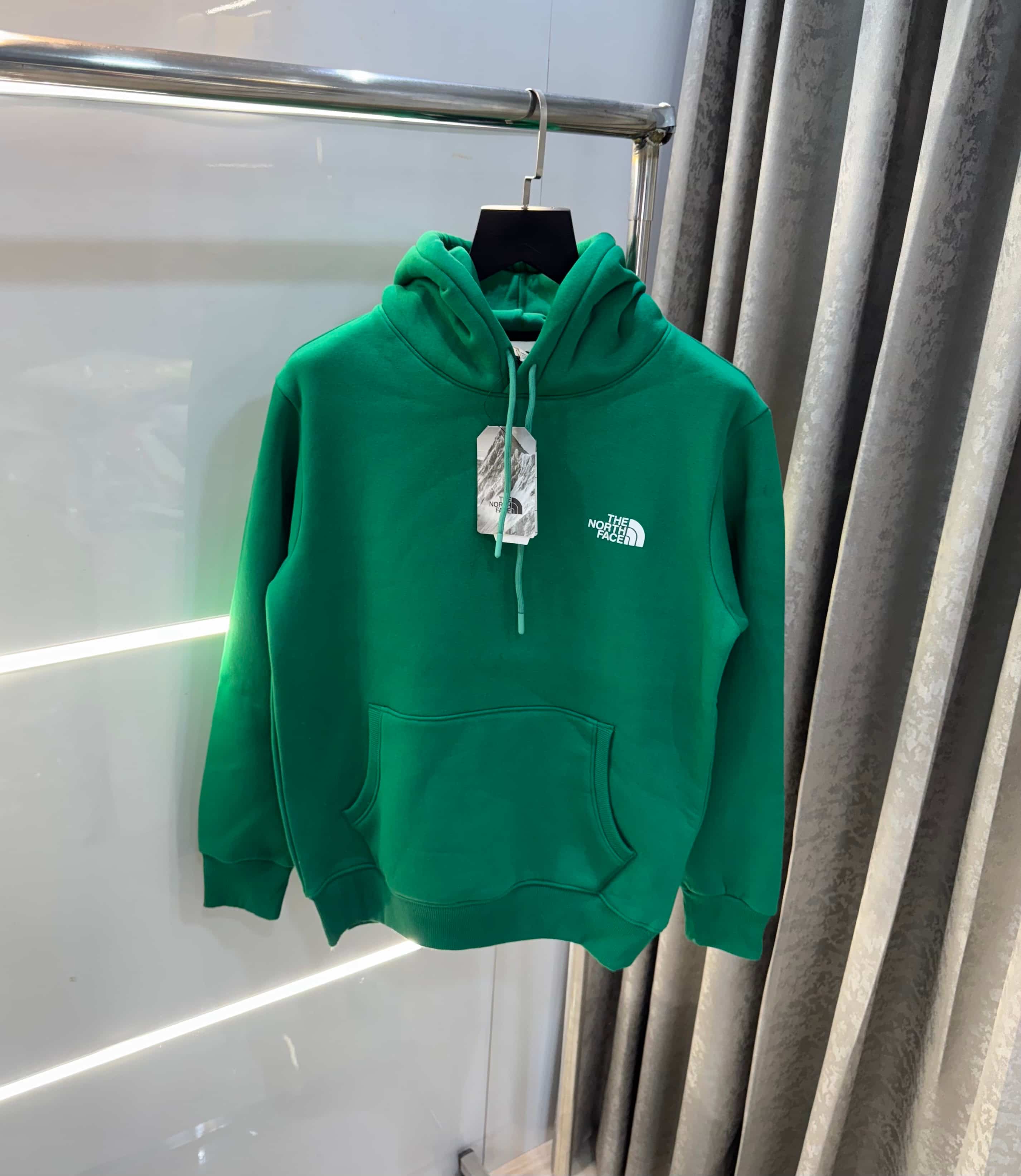 The  North Face Green Printed Imported Hoodie