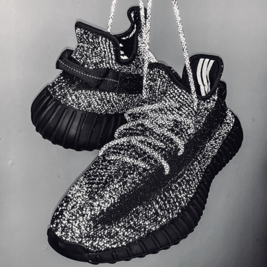 Adidias Yeezy 350 Full Black Reflective Semi UA With Full Accessories