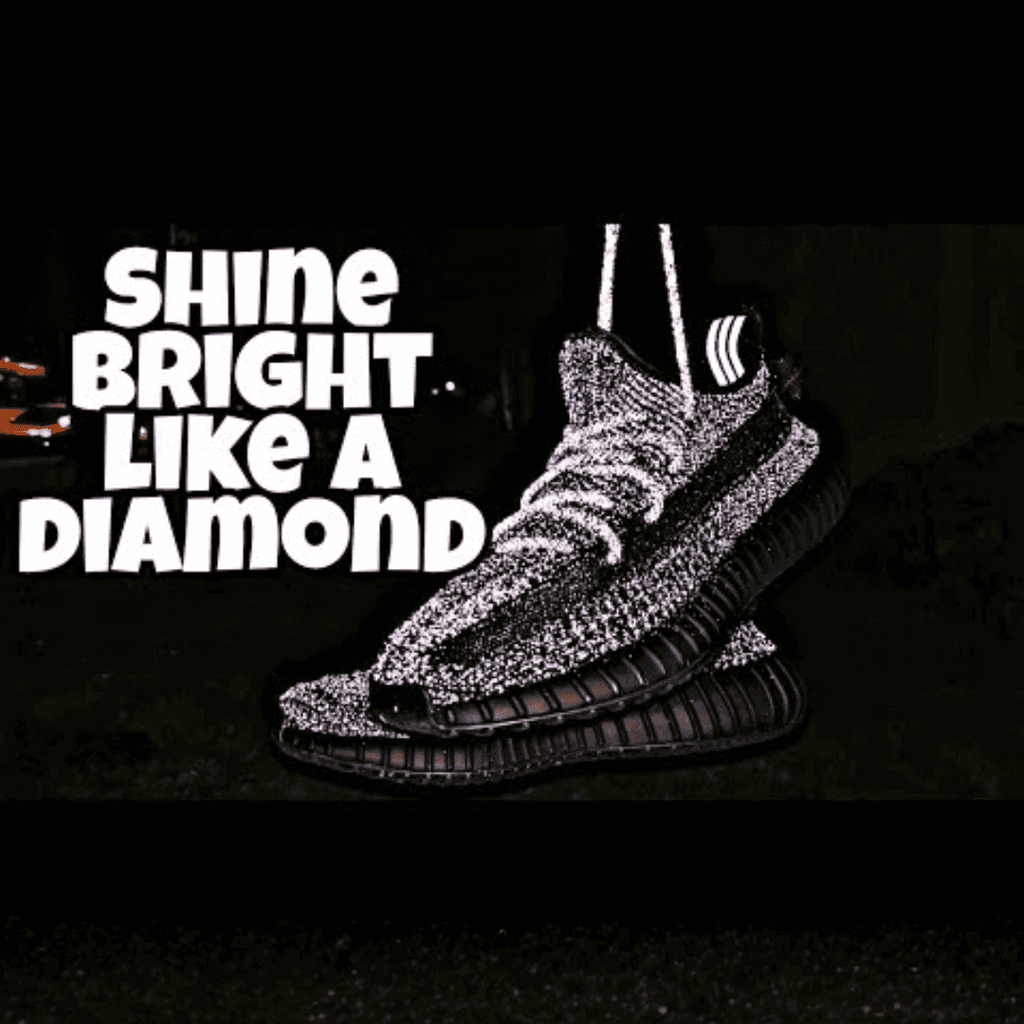 Adidias Yeezy 350 Full Black Reflective Semi UA With Full Accessories