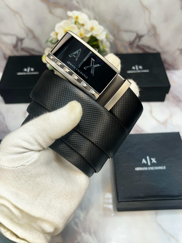 A..X aRM4NI EXCHANGE PREMIUM QUALITY REVERSEABLE BELT WITH OG BOX AX-110