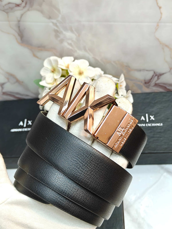 AX ARMANI EXCHANGE PREMIUM QUALITY REVERSEABLE BELT WITH OG BOX AX-112