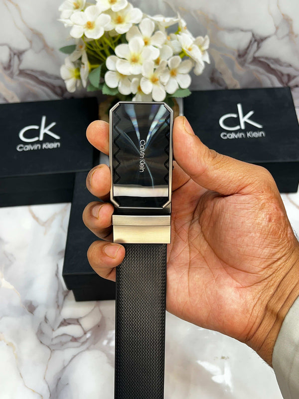CK CALVIN KLEIN PREMIUM QUALITY REVERSEABLE BELT WITH OG BOX CK-508