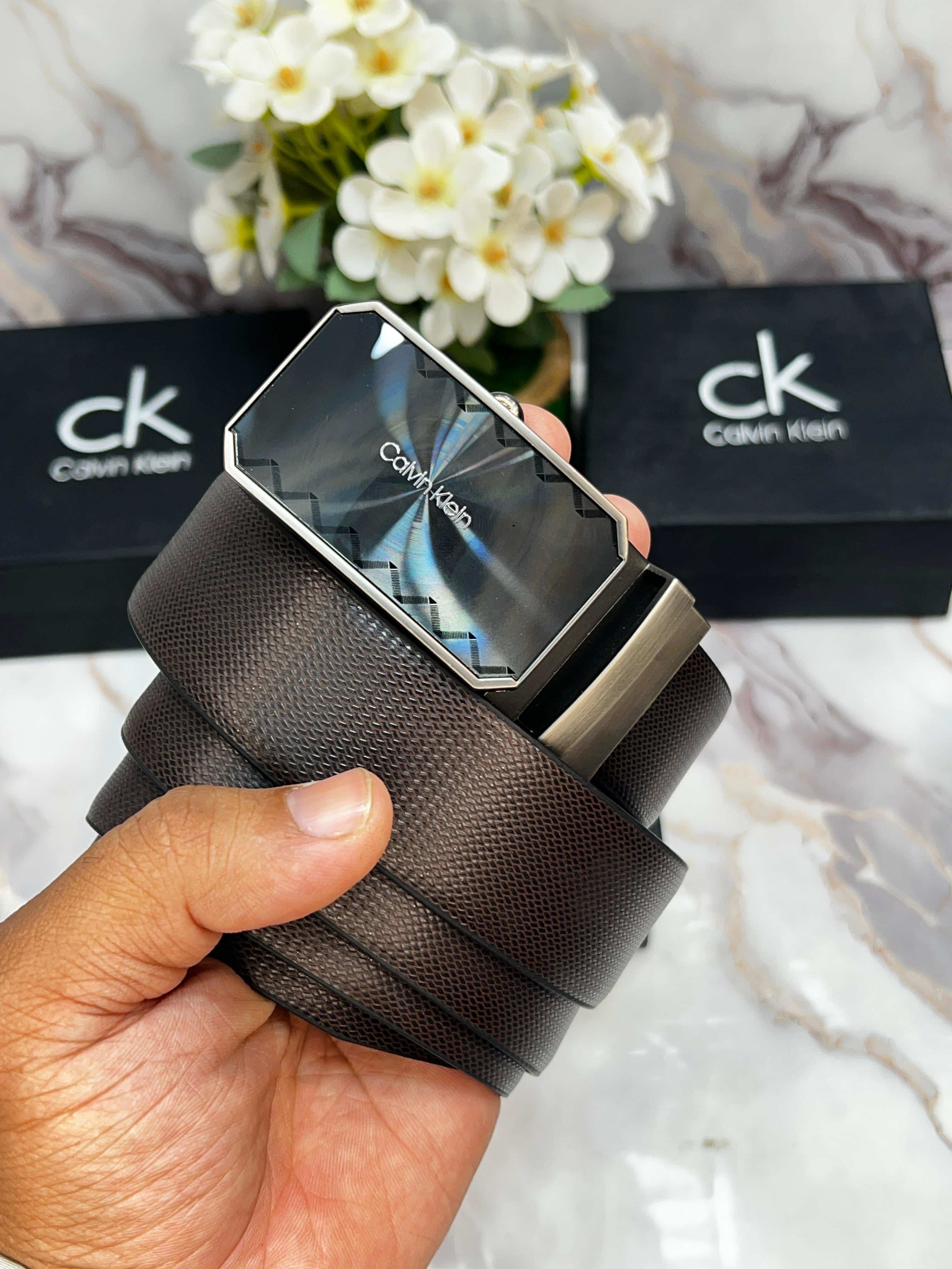 CK CALVIN KLEIN PREMIUM QUALITY REVERSEABLE BELT WITH OG BOX CK-508