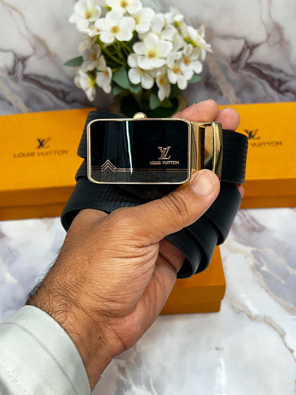 LV L0..UiS VUI..TTON PREMIUM QUALITY REVERSEABLE BELT WITH OG BO..x LV-317