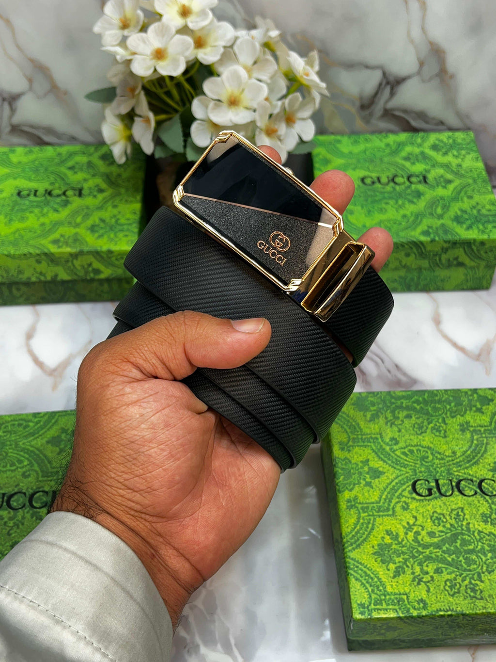 gU·CCi PREMIUM QUALITY REVERSEABLE BELT WITH OG BO-X.! GG-214