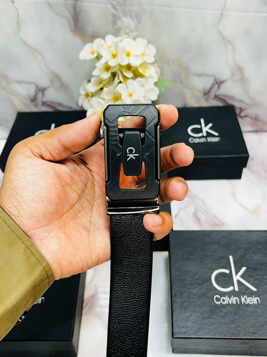 CK C4L-VIN. KL-E!N PREMIUM QUALITY IMPORTED AUTOLOCK BELT WITH OG BOX CK-102