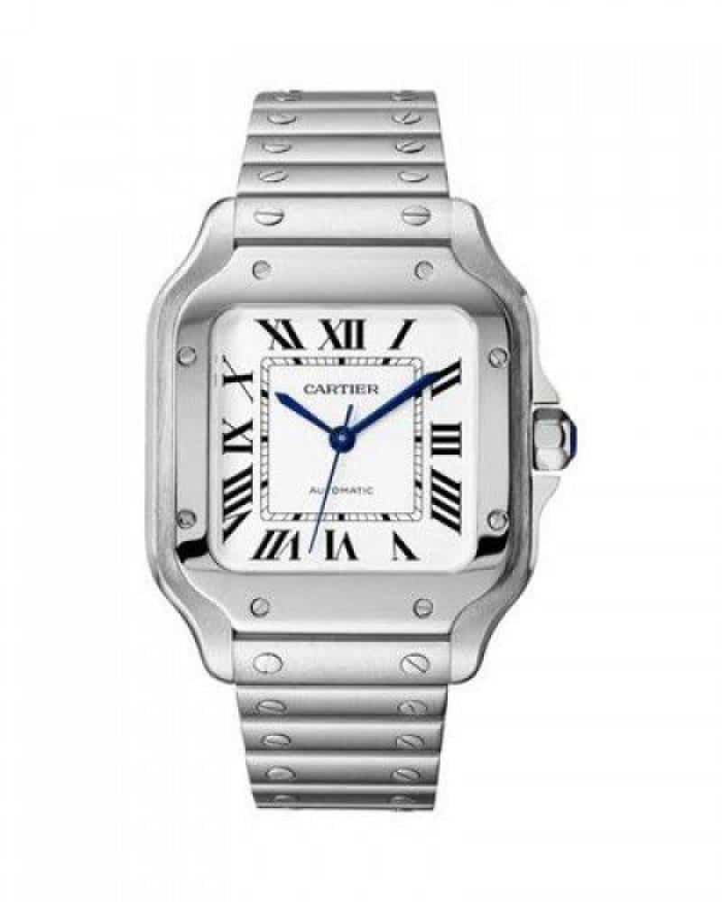 Cartie_r de santos white dial