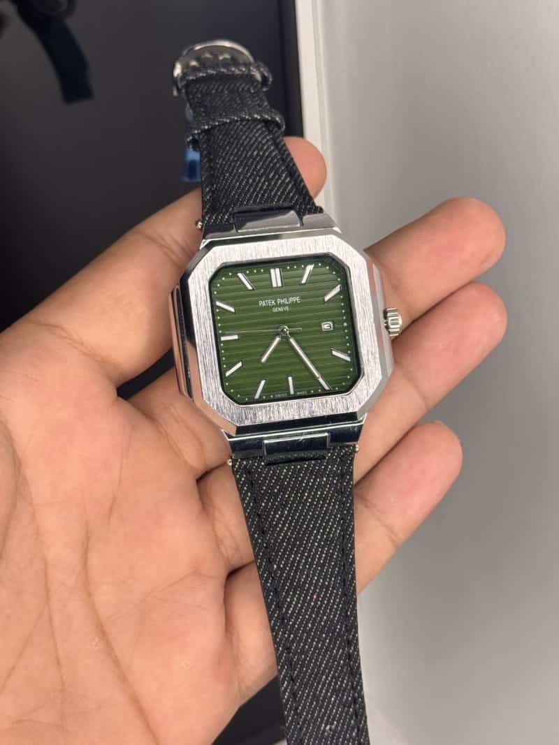 Sale Patek_Philippe Cubitus denim belt green dial