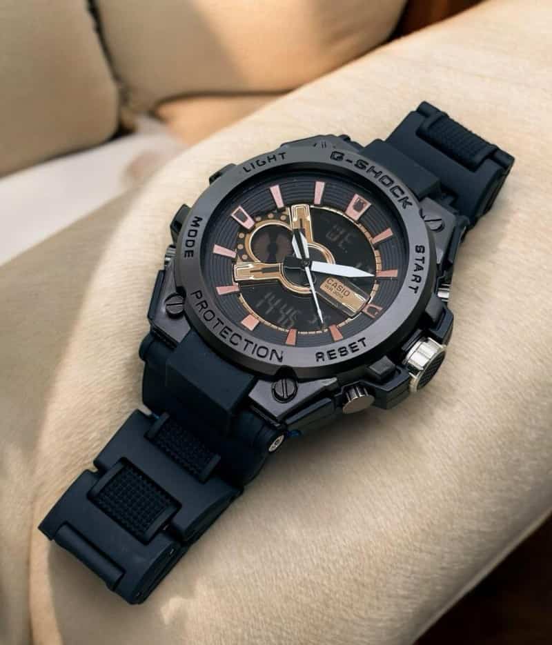 G SHOCK GA DUAL ANALOG BLACK