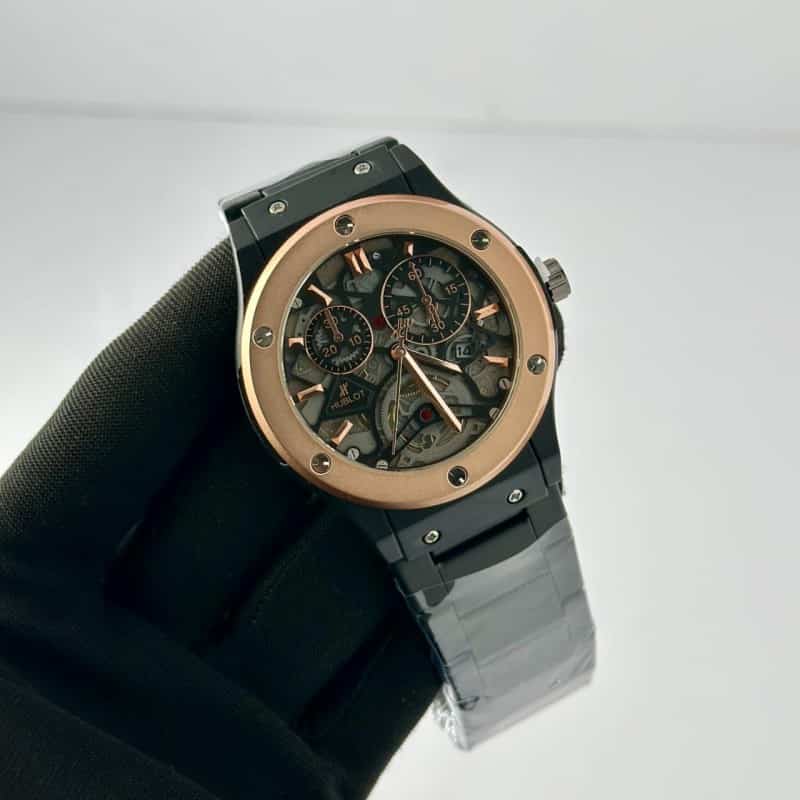 HUBLOT METAL BLACK ROSEGOLD