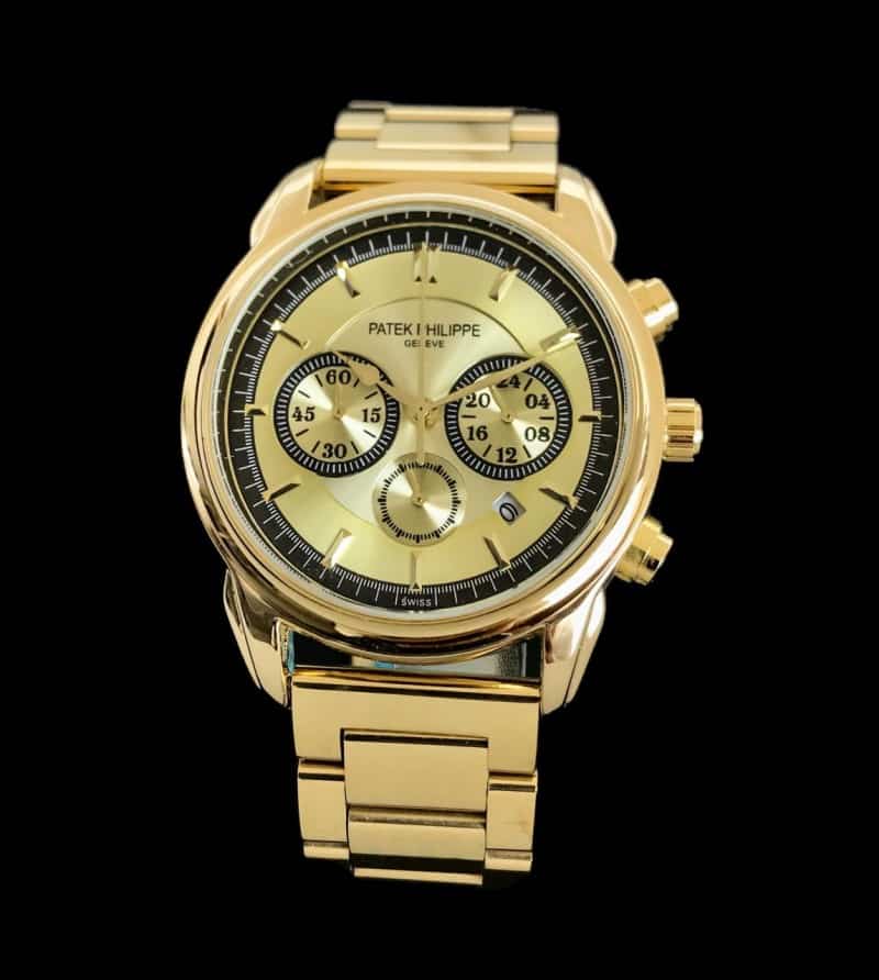 Sale Patek_Philippe Gold & Gold Dial Chronograph