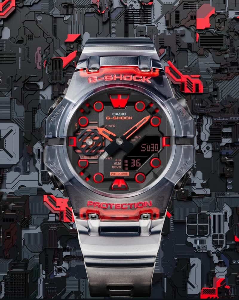 G-Shock Analog-Digital Black Red
