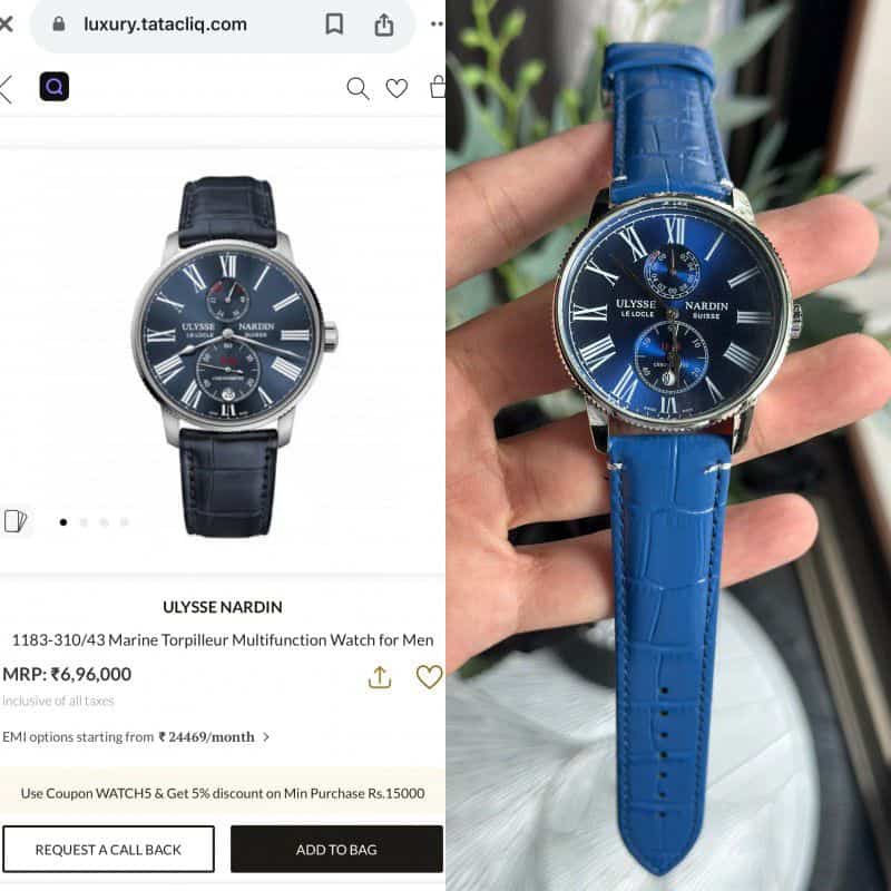 Sale ULYSSE NARDIN blue Main image