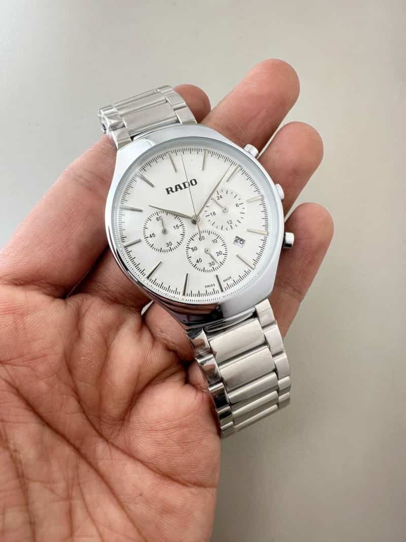 Rado Centrix Chronograph Stainless Steel Silver Tone Men s Watch