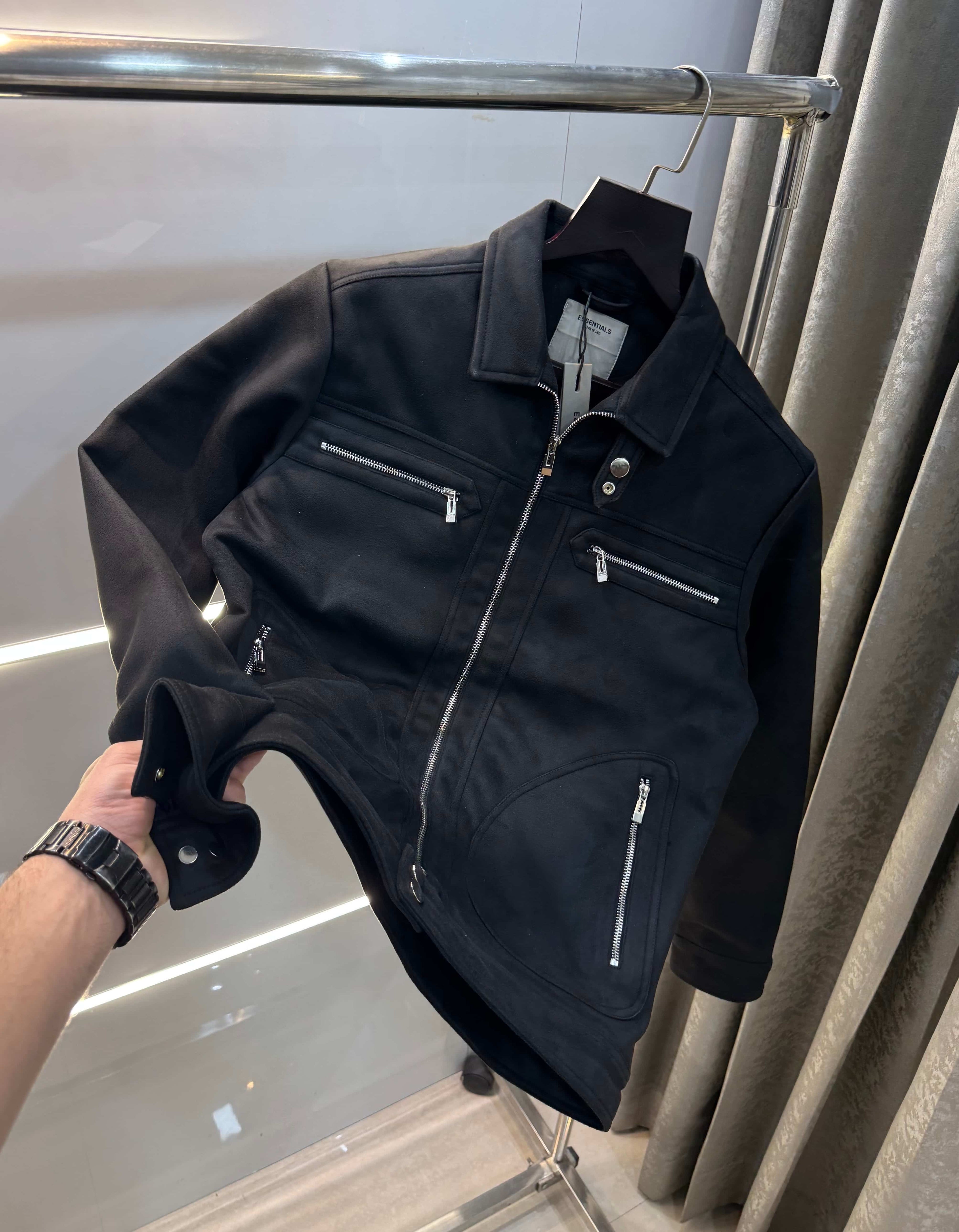 Essential Black Imported Bomber Jacket