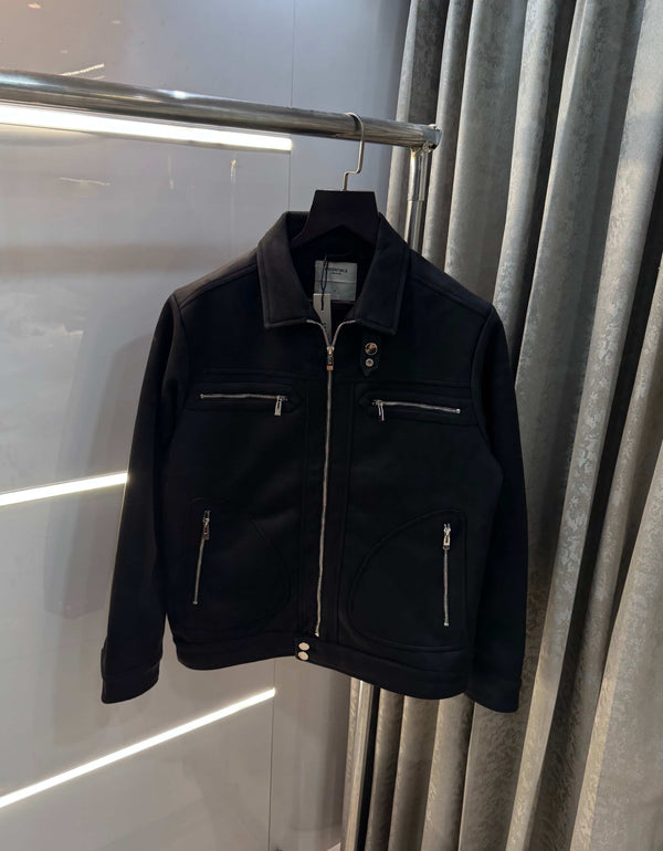 Essential Black Imported Bomber Jacket