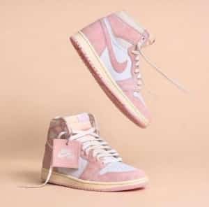 4IR JordAn 1 high washed pink semi