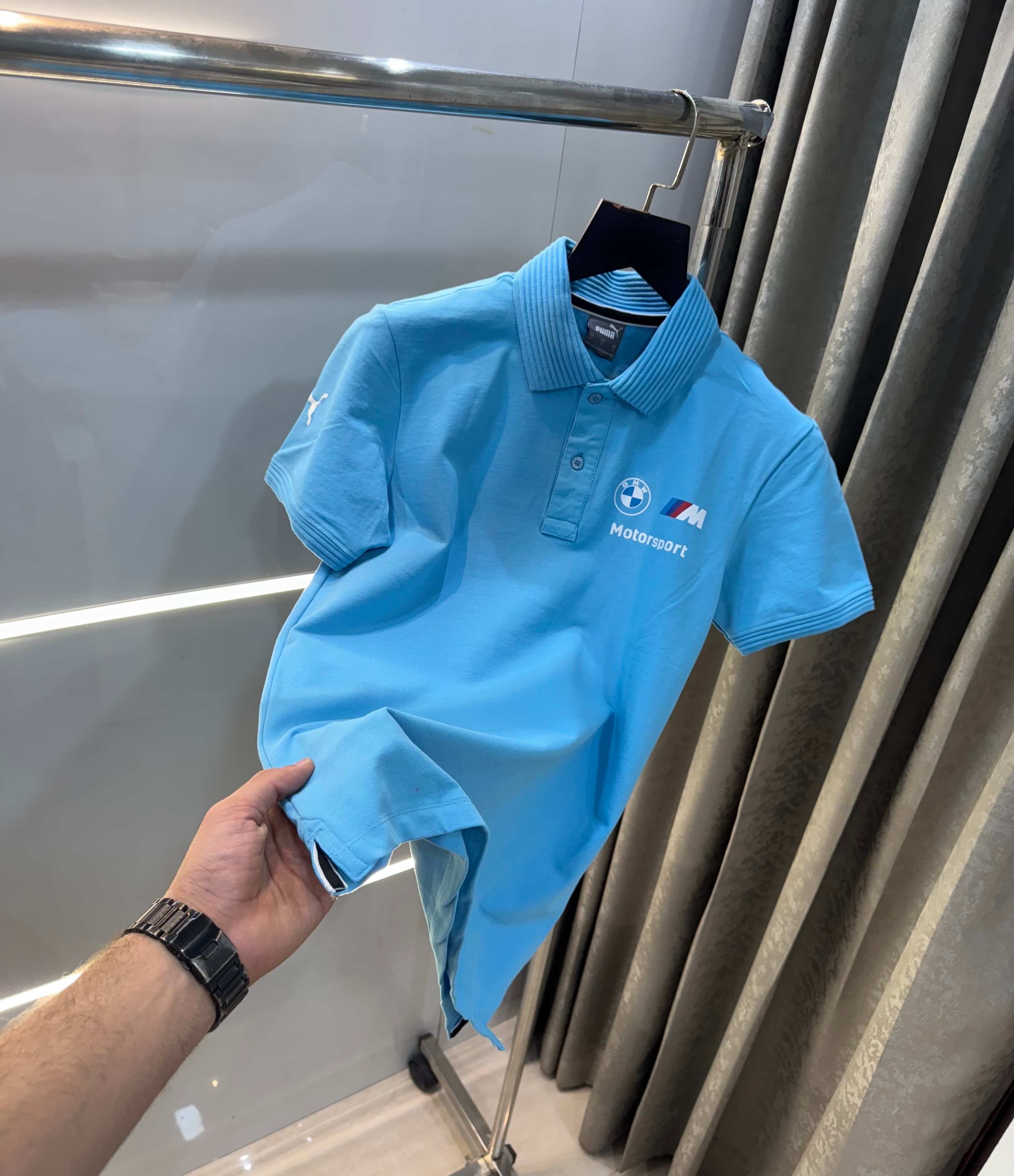Pum a Sky Blue 6MW Edition Premium Polo T-Shirt Main image