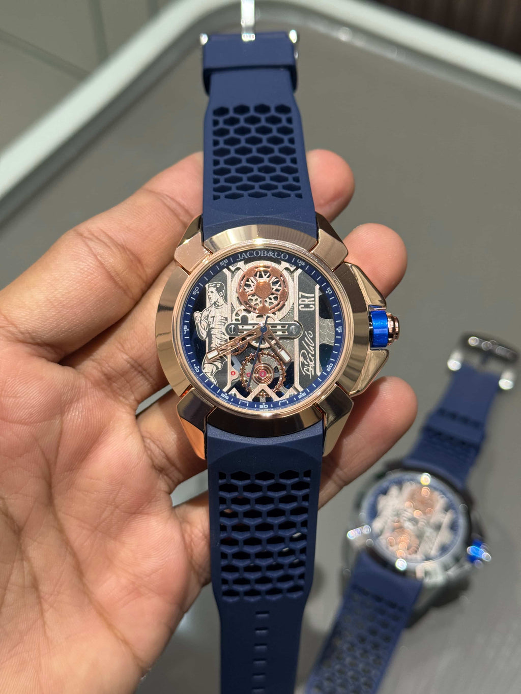 Jacob & Co. Copper Blue CR7 Ronaldo Premium Quartz Watch