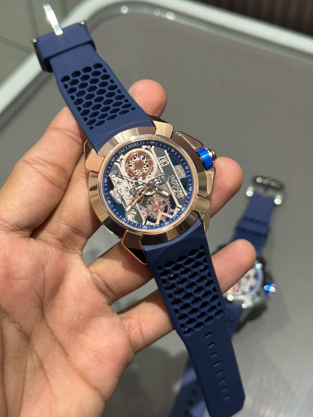Jacob & Co. Copper Blue CR7 Ronaldo Premium Quartz Watch