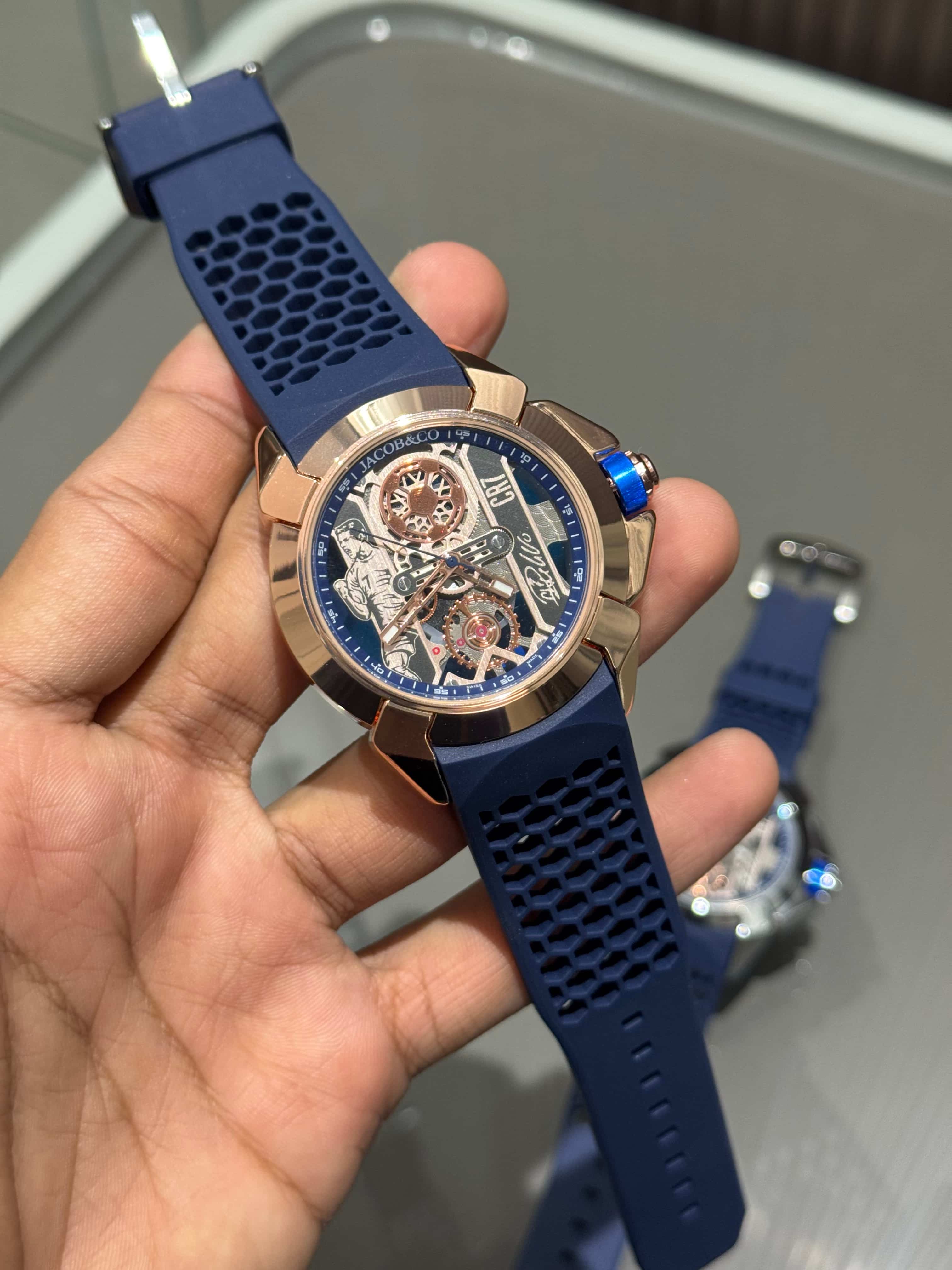 Jacob & Co. Copper Blue CR7 Ronaldo Premium Quartz Watch