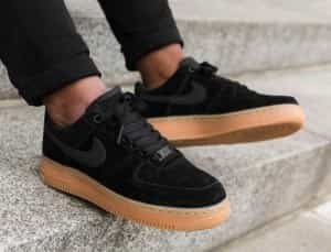 Nike Air Force 07 BLACK SUEDE (FIX)