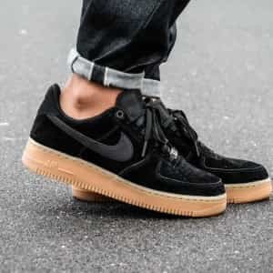 Nike Air Force 07 BLACK SUEDE (FIX)
