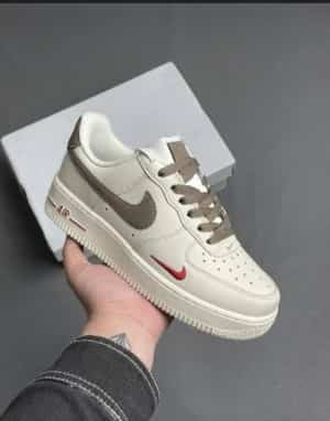 Nike Airforce 1 Mini Red Swoosh Coffee