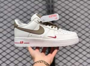 Nike Airforce 1 Mini Red Swoosh Coffee