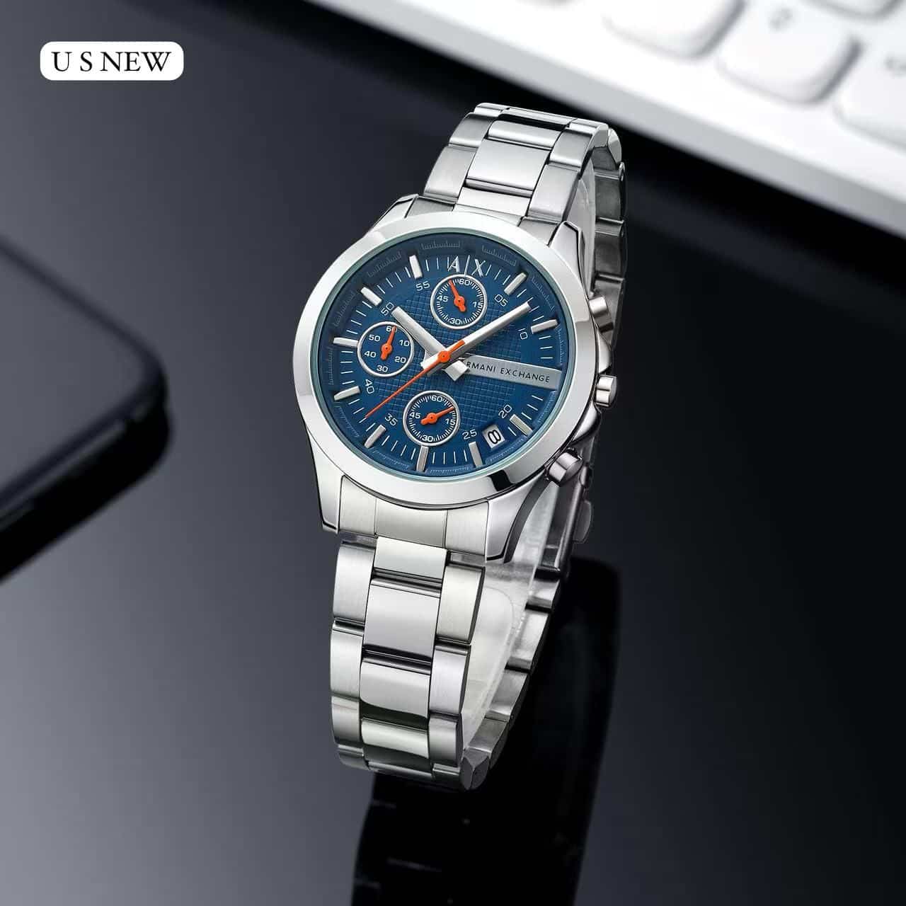 ARMANI_LADIES_SILVER-BLUE