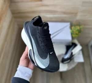 Nike Mens Air Zoom Alphafly 3 Running Shoes BLACK WHITE