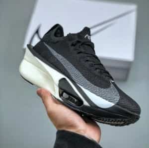 Nike Mens Air Zoom Alphafly 3 Running Shoes BLACK WHITE