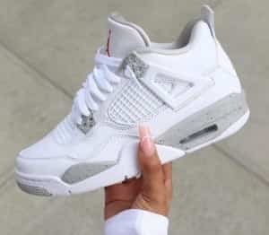 NIKE air jordan retro 4 white oreo fix sale